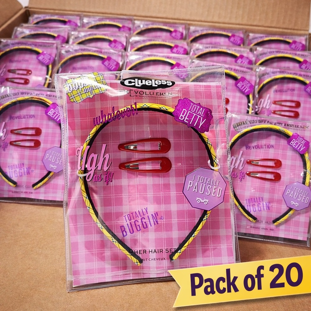 💖 Clueless x Makeup Revolution Cher Hair‎ Set | LOT OF 20 | NEW